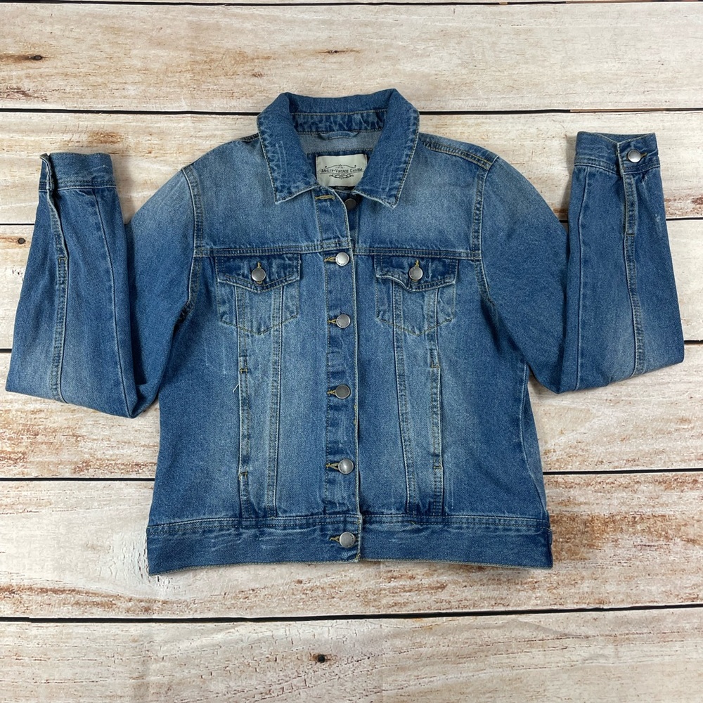 Girls Size Medium Denim Jean Jacket NEW